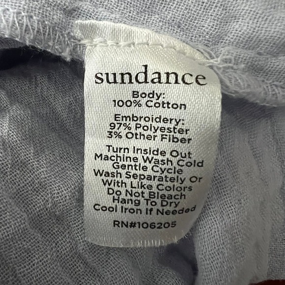 Sundance Moonshadow embroidered top Size Large - Picture 9 of 9